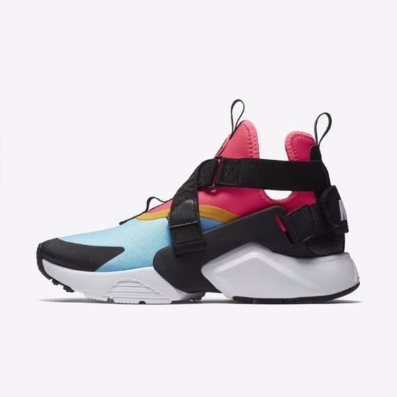NIKE AIR HUARACHE CITY MULTICOLOR RAINBOW sz